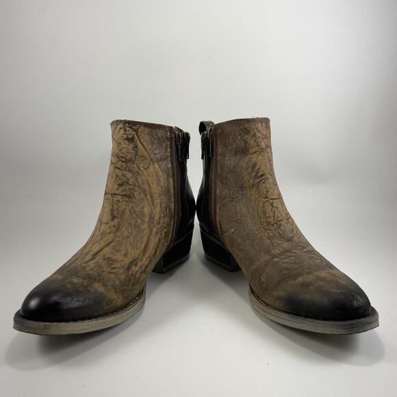 Circle G Corral Womens Burnished Brown Double Zip Boot Womens Size 9.5 - Picture 9 of 11